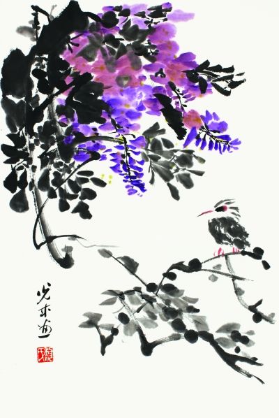 花鸟（国画） 黎光成