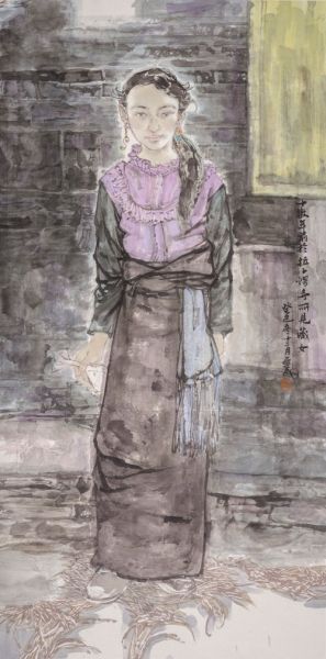 虫草姑娘 69×137cm 2014年