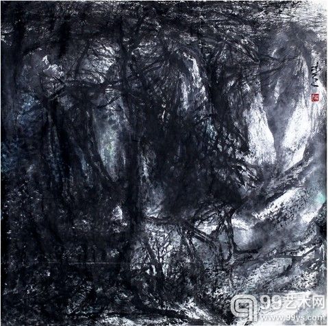 山林登山无高处 121X120cm 1978年