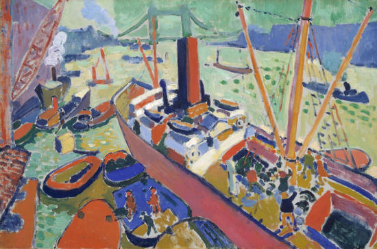 安德烈·德朗（Andr Derain）1906年作品《伦敦池》