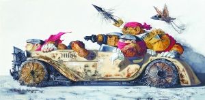 《车Car》 100cm×200cm 布面油画 2010年