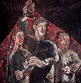 108 蔡锦 红灯记 布面油画 170×170cm 1991