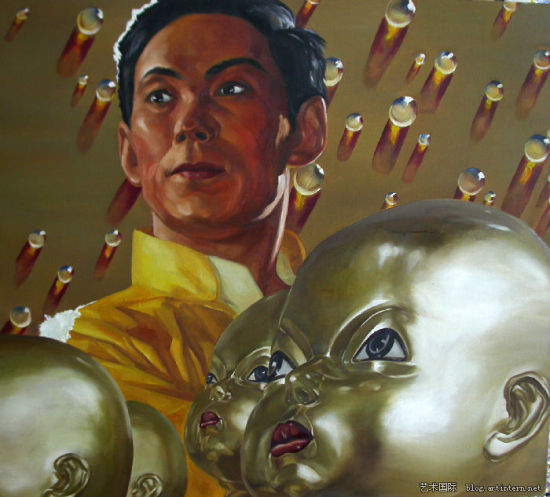 泡泡 布面油画 120cmx120cm 刘逸鸿 2012