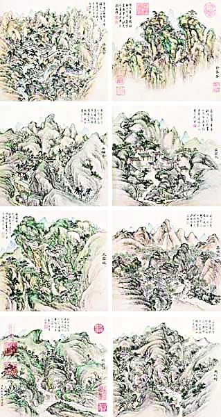 董邦达《葛洪山八景》（资料图片）